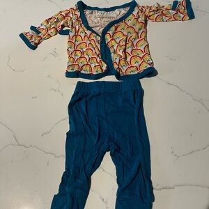 Little Sleepies Crossover Set - Newborn - Primary Rainbow